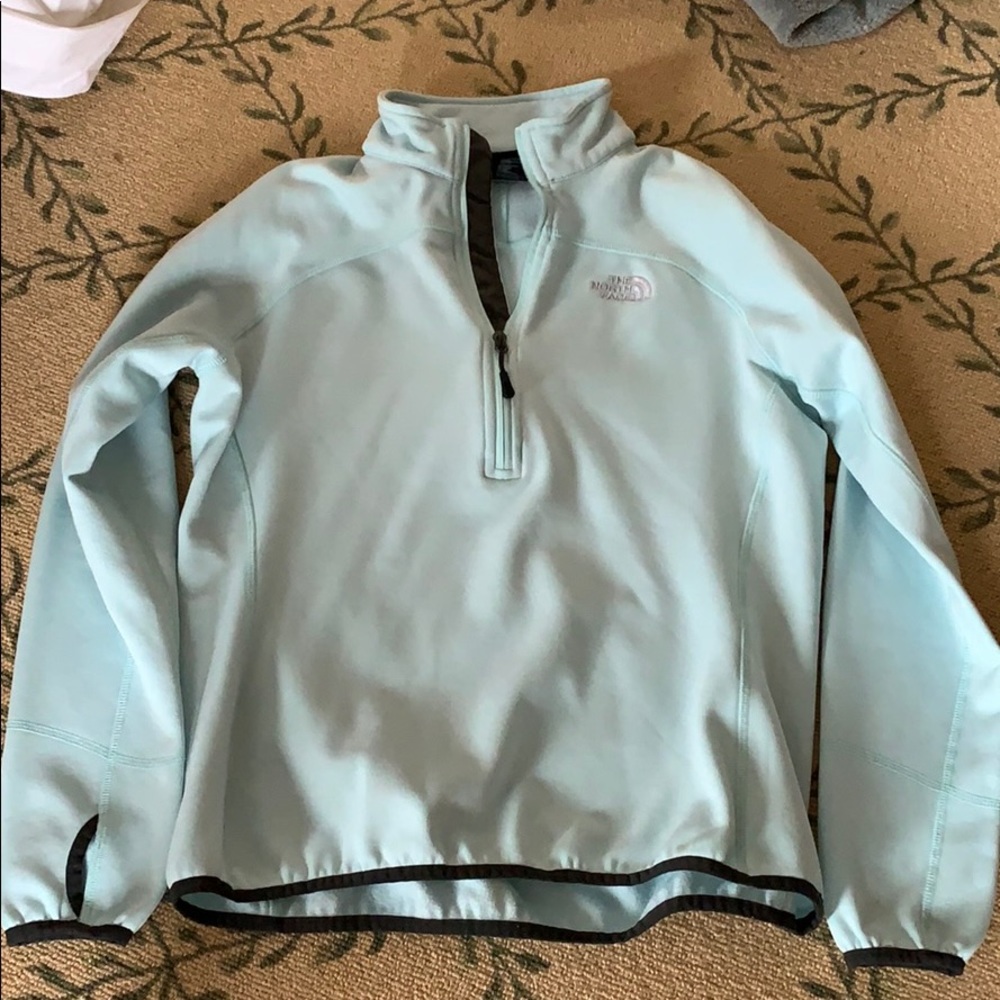 Light Blue North Face Pullover